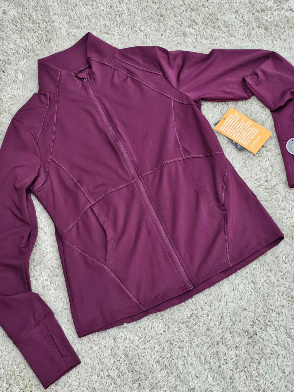 Avia Brand Performance Zip-Up Jacket. Mulberry Wine Color. Size Small. NWT - Picture 6 of 10